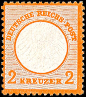 2 Kr. Kleiner Brustschild Orange, Tadellos Postfrisch, Gepr. Hennies BPP Und Fotobefund Jäschke-L. BPP, Mi. 180.-, Katal - Andere & Zonder Classificatie