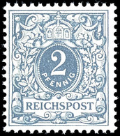 2 Pfg. Krone/Adler, Plattenfehler "REIGHSPOST", Postfrisch, Mi. 250,-, Katalog: 52I ** - Sonstige & Ohne Zuordnung
