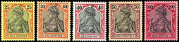 25 Bis 80 Pfg. Reichspost, 5 Werte Je Postfrisch, Mi. 785,-, Katalog: 58/62 ** - Altri & Non Classificati