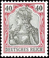 40 Pfg Germania O.Wz., Ungebraucht, Gepr. Jäschke-L.BPP, Mi. 120,-, Katalog: 75 * - Autres & Non Classés