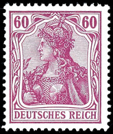 60 Pfg Germania, Friedensdruck, Tadellos Postfrisch, Gepr. Düntsch BPP, Mi. 800.-, Katalog: 92I ** - Sonstige & Ohne Zuordnung