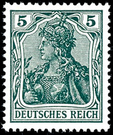 5 Pfg. Schwarzopalgrün, Kriegsdruck, Postfrisch, Gepr. Zenker BPP, Mi. 400,-, Katalog: 85IIe ** - Other & Unclassified