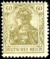 60 Pfg. Germania, Sog. "Kölner Postfälschung", Postfrisch, Fotobefund Weinbuch BPP: "echt Und Einwandfrei", Mi. 500,-, K - Sonstige & Ohne Zuordnung