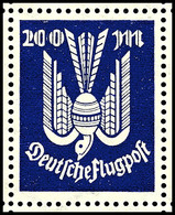 200 Mark Flugpost, Plattenfehler II "rechter Bogen Der 0 Fehlt" Innerhalb Einer Einheit Mit 8 Normalmarken, Tadellos Pos - Altri & Non Classificati