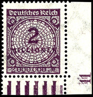 2 Mill. Korbdeckel In B-Farbe, Rechte Untere Bogenecke Tadellos Postfrisch Mit Formnr. 11, Tiefst Gepr. Oechsner BPP, Mi - Other & Unclassified