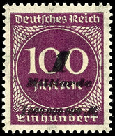 1 Mrd. Auf 100 Mk. Dunkelgraupurpur, Sog. Hitlerprovisorium, Postfrisch, Gepr. Peschl, Mi. 220,-, Katalog: 331a ** - Other & Unclassified