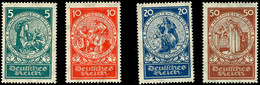 5 Bis 50 Pfg. Nothilfe 1924, 4 Werte Kpl. Postfrisch, Gepr. Oechsner BPP, Mi. 160,-, Katalog: 351/54 ** - Other & Unclassified