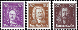 3 Bis 80 Pfg. Berühmte Deutsche, 13 Werte Kpl. Postfrisch, 20 Bis 80 Pfg. Je Gepr. Schlegel BPP, Mi. 1.200,-, Katalog: 3 - Other & Unclassified