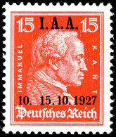 15 Pf. IAA Mit Abart "ohne Bindestrich", Tadellos Postfrisch, Gepr. Schlegel BPP, Mi. 800,-, Katalog: 408I ** - Other & Unclassified