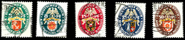 5 Bis 50 Pfg. Nothilfe 1929, 5 Werte Kpl. Gest., 25 Und 50 Pfg. Gepr. Peschl BPP, Mi. 190,-, Katalog: 430/34 O - Other & Unclassified