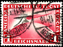 1 RM Chicagofahrt, Gest. "ASCHERSLEBEN", Mi. 500,-, Katalog: 496 O - Other & Unclassified