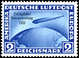 2 RM. Chicagofahrt, Tadellos Postfrisch, Unsigniert, Neuer Fotobefund H.-D. Schlegel BPP (2019) "echt, Postfrisch, Einwa - Other & Unclassified