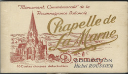 Carnet Chapelle De La Marne Monument Commemoratif Dormans Brunel Photo Editions 16 Cartes 2 Manquantes - Dormans