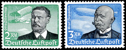 5 Pfg. Bis 3 RM, Flug 1934, Senkr. Gummiriffelung Postfrisch, 50 Pfg. Min. Zahnverkürzungen, 25 Bis 3 RM Gepr. Schlegel  - Altri & Non Classificati