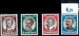 3 Bis 25 Pfg. Kolonialforscher, 4 Werte Kpl. Postfrisch, 25 Pfg. Gepr. Schlegel BPP, Mi. 190,-, Katalog: 540/43 ** - Altri & Non Classificati