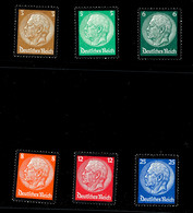 3 Bis 25 Pfg. Hindenburg Trauer, 6 Werte Kpl. Postfrisch, 25 Pfg. Gepr. Schlegel BPP, Mi. 150,-, Katalog: 548/53 ** - Altri & Non Classificati