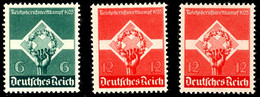 6 Und 12 Pfg. Reichsberufswettkampf 1935, 12 Pf. Beide Gummierungen, Je Postfrisch, Waager. Gummierung Gepr. Schlegel BP - Altri & Non Classificati