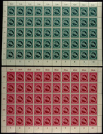 6 Und 12 Pfg Großer Preis Von Wien, Bogensatz, Mi.-Nr. 901 Mit Beiden Plattenfehlern (Pf I - Feld 31 Und Pf II Feld 20,  - Sonstige & Ohne Zuordnung