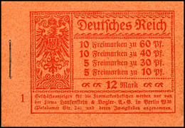 Germania Und Ziffern 1921, Heftchenblattränder Dgz., Tadellos Postfrisch, Mi. 850.-, Katalog: MH15A ** - Markenheftchen