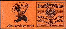 Rheinlandmarken 1925, Markenheftchen Postfrisch, Tadellos, Fotoattest Schlegel D. BPP, Mi. 7.000.-, Katalog: MH17 ** - Booklets