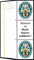 Nothilfe 1928, 8+A1.1+8, Senkrechter Zusammendruck, Postfrisch Vom Linken Bogenrand, Zusammendruck Tadellos, Rand Mängel - Andere & Zonder Classificatie