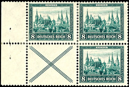 X + 8 Pfg., Nothilfe 1930, Waager. Zus.druck, Postfrisch, Mi. 150,-, Katalog: W37 ** - Sonstige & Ohne Zuordnung