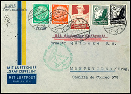 1934, Weihnachtsfahrt, Anschlussflug Ab Berlin, Brief Mit 50 Und 100 Pfg Steinadler In Bunter Mischfrankatur Von "BERLIN - Other & Unclassified