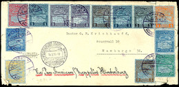 1936, 1. Nordamerikafahrt, Venezuelanische Post, Brief Mit Bunter Frankatur Mit 18 Werten Aus 5 C. - 5 B. Luftpost Vorde - Altri & Non Classificati