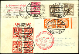 DANZIG: 1930, Südamerikafahrt, Abwurf Sevilla, Karte Nach Sevilla, Katalog: Si.57 BF - Other & Unclassified