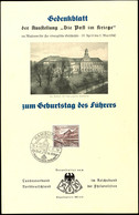1940, "Ausstellung - Die Post Im Kriege - Zum Geburtstag Des Führers", Frankiert Mit MiNr. 736 Und Entspr. SST "Hamburg  - Autres & Non Classés