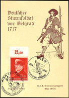 1941, "Deutscher Sturmsoldat Vor Belgrad 1717", Gedenkblatt Der K.d.F.-Sammlergruppen Mit MiNr. 772 U. 2 Versch. SST, Ta - Altri & Non Classificati