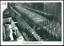 1937, Reichsparteitag, "Der Fackelzug Der Politischen Leiter", S/w-Fotokarte, Photo-Hoffmann, Frankiert Mit Entsprechend - Other & Unclassified