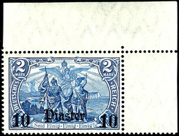 10 Pia Auf 2M. Postfrisch Aus Der Rechten Oberen Bogenecke, Mi. 220.-, Katalog: 45 ** - Deutsche Post In Der Türkei