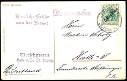 ANSICHTSKARTEN: Türkei, 1912 (ca.), Nazareth, Color-Ansichtskarte, Photoglob Nr. 3669, Mit 5 C. Auf 5 Pfg Germania Von K - Deutsche Post In Der Türkei