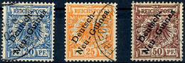 20, 25 Und 50 Pf. Je Tadellos Gestempelt, Mi. 140,--, Katalog: 4/6 O - Deutsch-Neuguinea