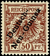 50 Pfennig Krone/Adler Tadellos Postfrisch, Michel 120,-, Katalog: 6 ** - Nuova Guinea Tedesca