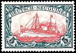 5 Mark Kaiseryacht, Tadellos Postfrisch, Michel 160,-, Katalog: 23BI ** - Deutsch-Neuguinea