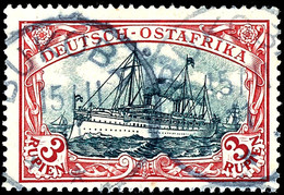 40 Pesa Bis 3 Rupien Je Tadellos Gestempelt, Mi. 418,--, Katalog: 18/21 O - Duits-Oost-Afrika