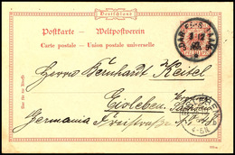 DAR- ES- SALAAM  3 12  93 * , Vorläuferpostkarte VP 25, Gute Erhaltung, Michel 120,-, Katalog: VP25 BF - África Oriental Alemana