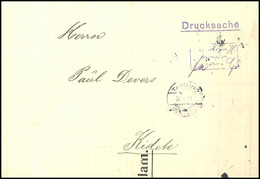 Barfrankatur Fr. Lt. Einn. Nachw. In Tabora, 2 1/2 H Handschriftlich, Poststempel Tabora 28.4.16, Nach Kidete, Senkrecht - German East Africa