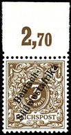 3 Bis 20 Pfennig Krone/Adler, Postfrisch, 10 Pfennig Winzig Matte Gummistelle, Sonst Tadellos, Günstig Gerufen, Geprüft  - German South West Africa