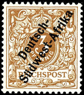 3 Pfg. Hellockerbraun, Postfrisch, Geprüft Jäschke-L. BPP, Mi. 200.-, Katalog: 1b ** - Deutsch-Südwestafrika