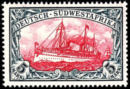 3 Pfg Bis 5 Mark Kaiseryacht, Kompletter Satz Mit 13 Werten, Ungebraucht Mit Originalgummierung, Mi. 650.-, Katalog: 11/ - África Del Sudoeste Alemana