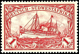 1 M. Rot, Postfrisch, Kabinett, Fotoattest Jäschke-L. BPP, Postfrisch Sehr Selten, Mi. 550.-, Katalog: 20 ** - Deutsch-Südwestafrika