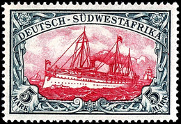 5 M. Kaiseryacht, Postfrisch Kabinett, Fotoattest Jäschke-L. BPP, Mi. 500.-, Katalog: 23 ** - Duits-Zuidwest-Afrika