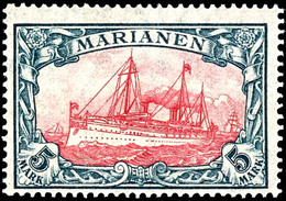 5 Mark Kaiseryacht, Tadellos Postfrisch Ohne Signatur, Michel 250,-, Katalog: 21B ** - Mariana Islands