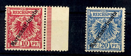 10 Und 20 Pf. Jaluit-Ausgabe Je Tadellos Ungebraucht, 10 Pf. Gepr. Jäschke-L. BPP, Mi. 150,--, Katalog: 3I+4I * - Marshall-Inseln