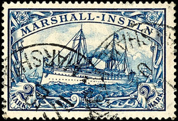 2 Mark Kaiseryacht, Gestempelt, Tadellos, Michel 140,-, Katalog: 23 O - Marshall Islands