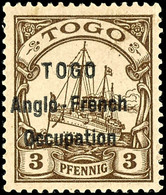 3 Pfg Kaiseryacht, Tadellos Ungebraucht, Seltene Marke, Auflage Nur 1.200 Stück, Gepr. Pauligk BPP, Mi. 190.-, Katalog:  - Togo