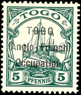 5 Pfg Kaiseryacht, Tadellos Ungebraucht, Seltene Marke, Auflage Nur 1.200 Stück, Gepr. Bothe BPP, Mi. 150.-, Katalog: 2I - Togo